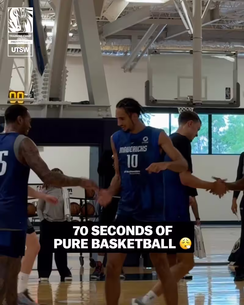 弗拉格+欧文+里萨谢三状元状态在线🔥独行侠训练营最新集锦